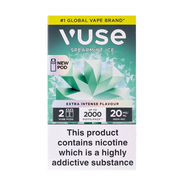 VPro NS Spearmint Ice Vuse Pro Pod Nic Salt Refills - Image 2