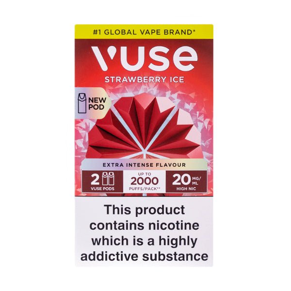 VPro NS Strawberry Ice Vuse Pro Pod Nic Salt Refill - Image 2