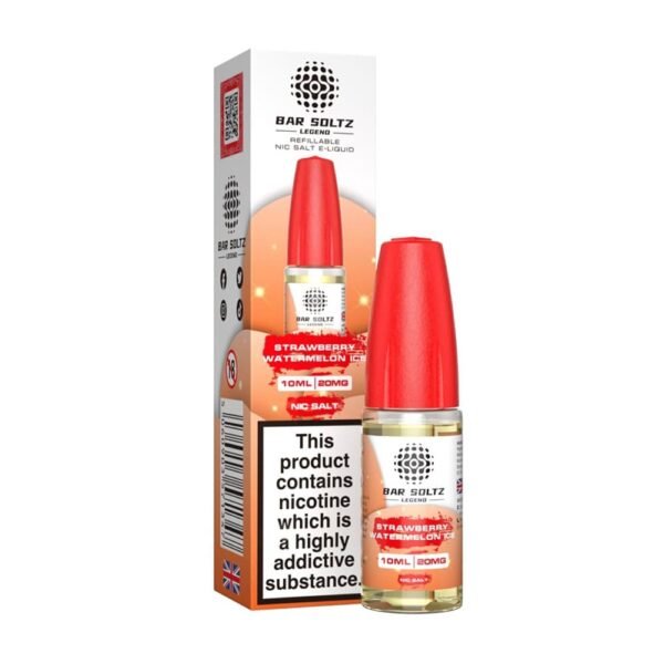 Bar Soltz Legend Strawberry Watermelon Ice 10ml Nic Salt E Liquid (Pack Of 10)