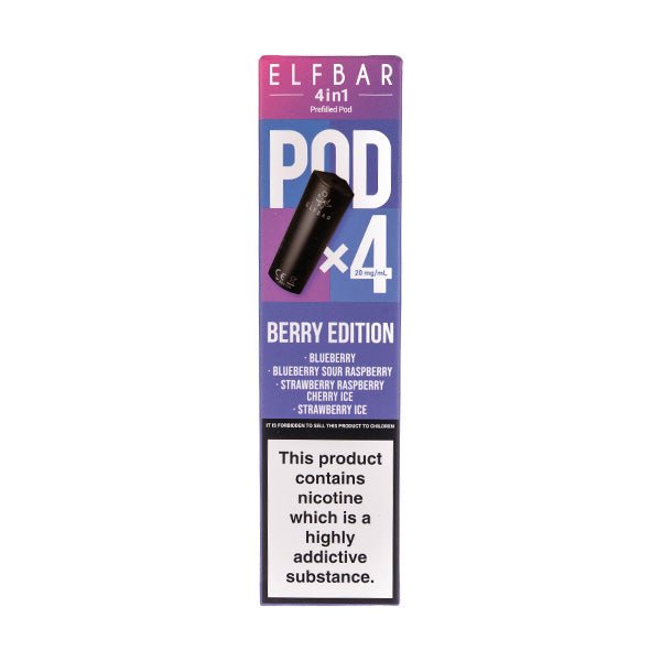 Berry Edition 4 in 1 Prefilled Pods by Elf Bar - 4 Pods