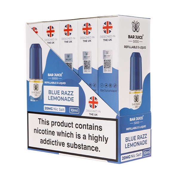 Bar Juice 5000 Nic Salt E-Liquids - Pack of 10
