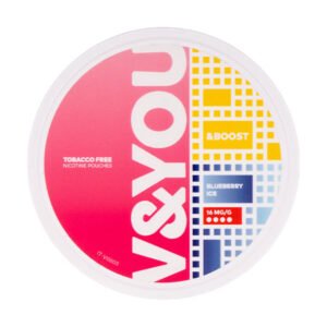 Blueberry Ice &Boost Nicotine Pouches by V&YOU