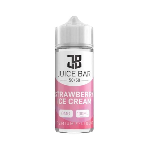 Juice Bar Strawberry Ice Cream 100ml Shortfill E Liquid