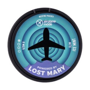 Ice Mint Airplane Mode Nicotine Pouches by Lost Mary