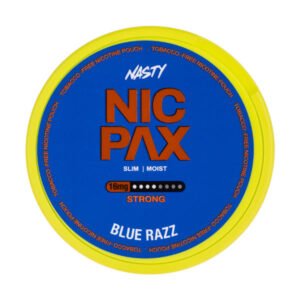 Blue Razz Nicotine Pouches by Nasty Nic Pax