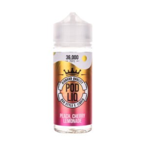 Peach Cherry Lemonade 120ml (50/50) Shortfill by Pod Liq
