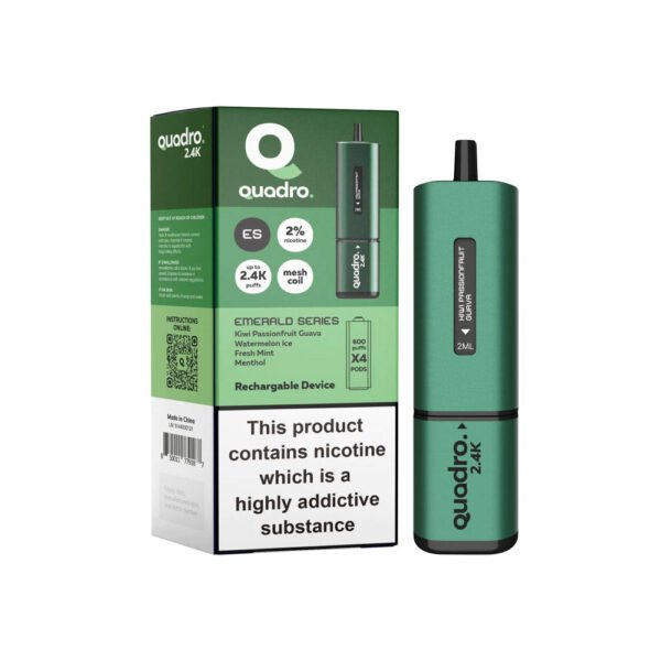 Quadro 4in1 2400 Puffs Prefilled Vape - Image 4
