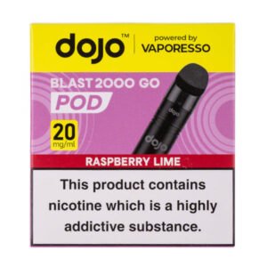 Raspberry Lime Dojo Blast 2000 Go Prefilled Pod + Refill by Vaporesso