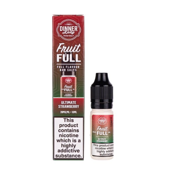 Ultimate Strawberry Nic Salt E-Liquid by Dinner Lady Fruit Full Bar Salts - Image 2