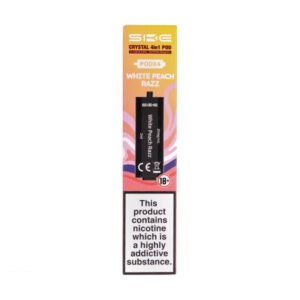 White Peach Razz Crystal 4 in 1 Prefilled Pods by SKE