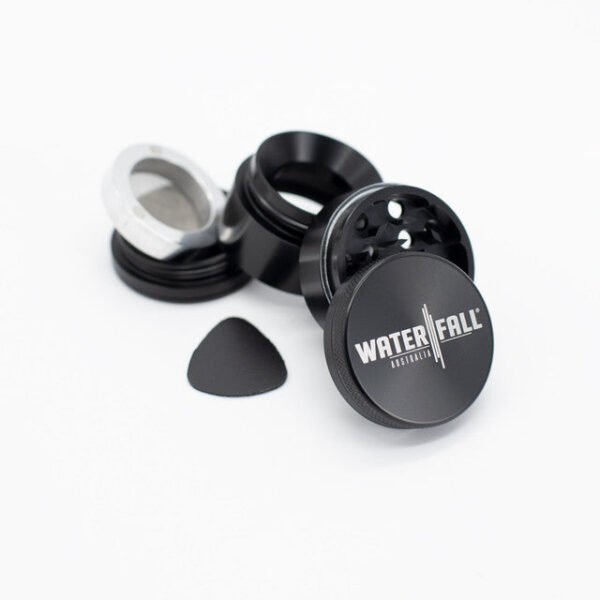 Waterfall 4-Piece Dry Herb Grinder with Removable Screen - Gloss (43mm) - Image 3