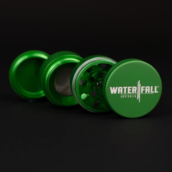 Waterfall 4-Piece Dry Herb Grinder with Removable Screen - Matte (43mm) - Image 5