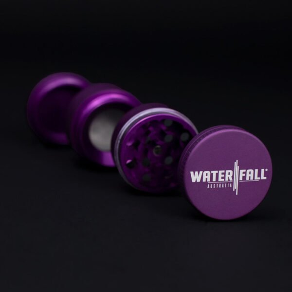 Waterfall 4-Piece Dry Herb Grinder with Removable Screen - Matte (43mm) - Image 14