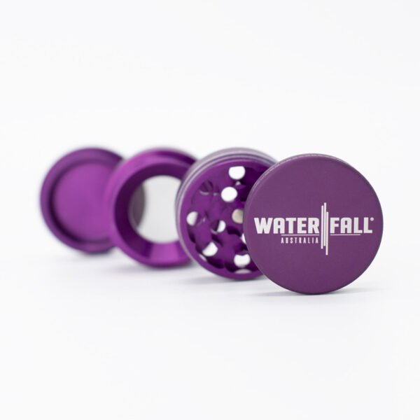 Waterfall 4-Piece Dry Herb Grinder with Removable Screen - Matte (43mm) - Image 18