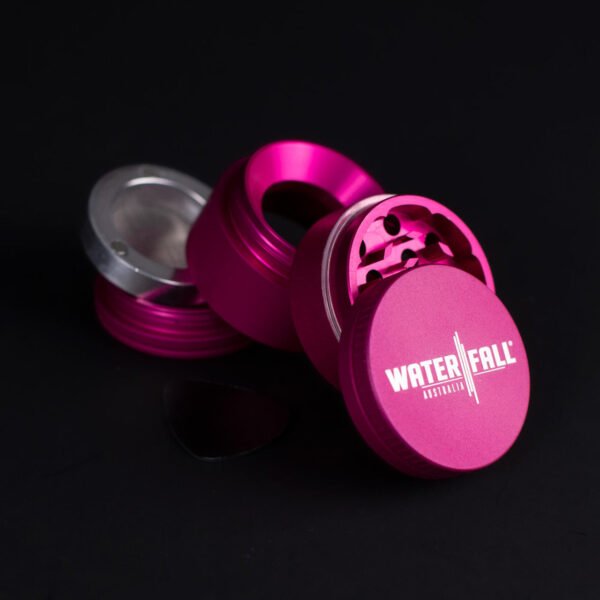 Waterfall 4-Piece Dry Herb Grinder with Removable Screen - Matte (43mm) - Image 11