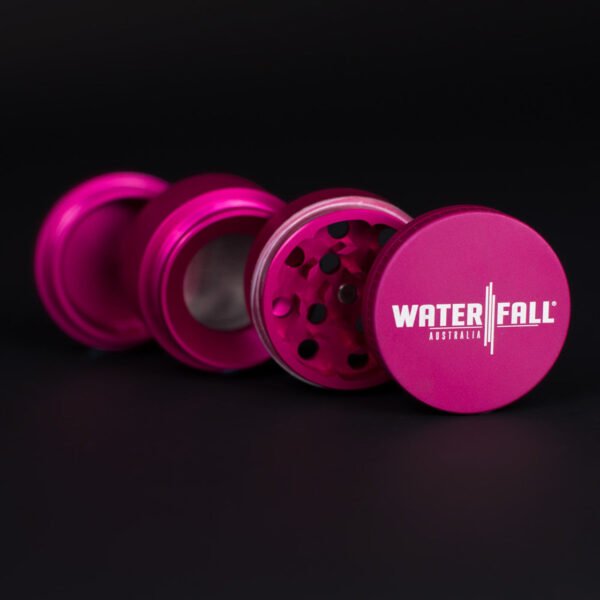Waterfall 4-Piece Dry Herb Grinder with Removable Screen - Matte (43mm) - Image 10