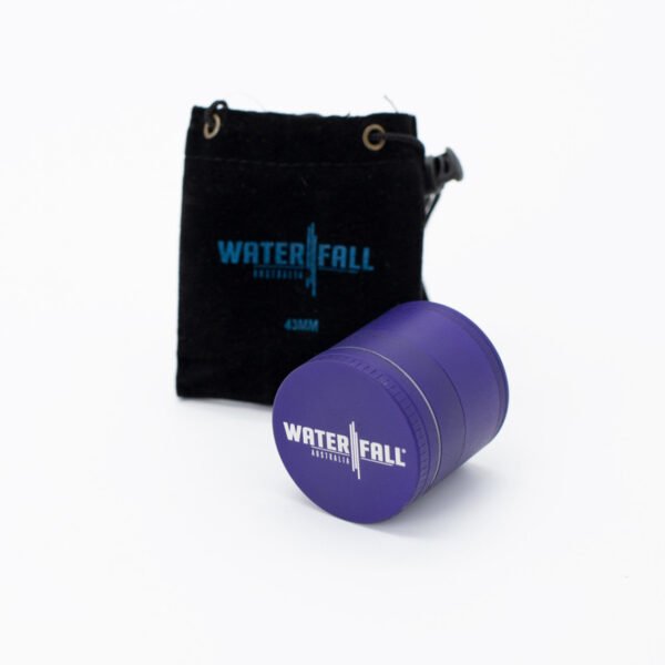 Waterfall 4-Piece Dry Herb Grinder with Removable Screen - Matte (43mm) - Image 2