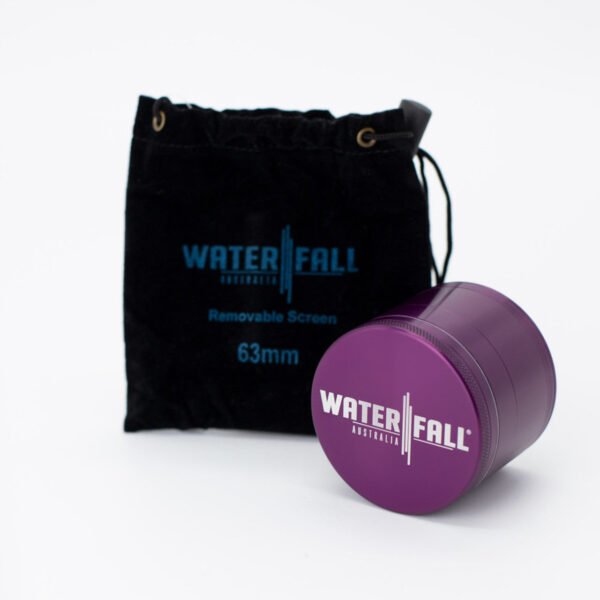 Waterfall 4-Piece Dry Herb Grinder with Removable Screen (63mm) - Image 8