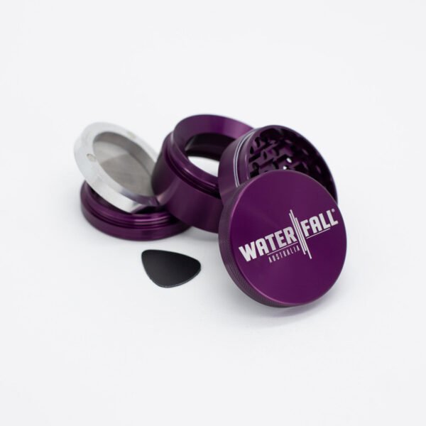 Waterfall 4-Piece Dry Herb Grinder with Removable Screen (63mm) - Image 9
