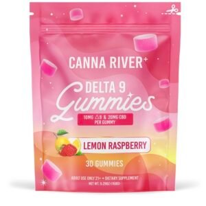 DELTA 9 THC GUMMIES WITH CBD – LEMON RASPBERRY – CANNA RIVER