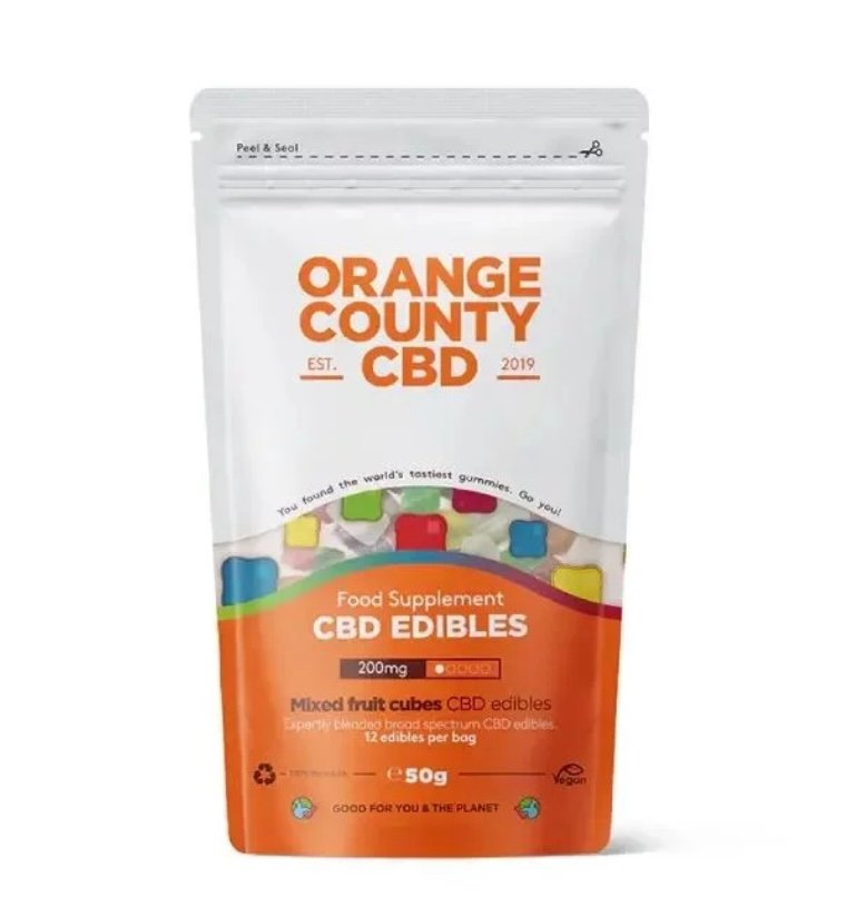 Orange County CBD Mixed Fruit Cubes 200mg