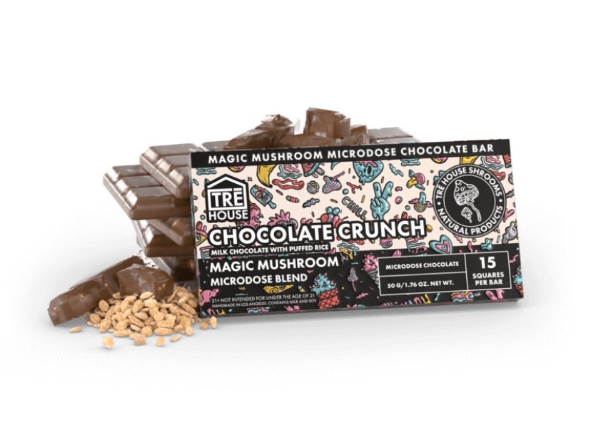 CRUNCH MAGIC MUSHROOM CHOCOLATE BAR – TRĒ HOUSE