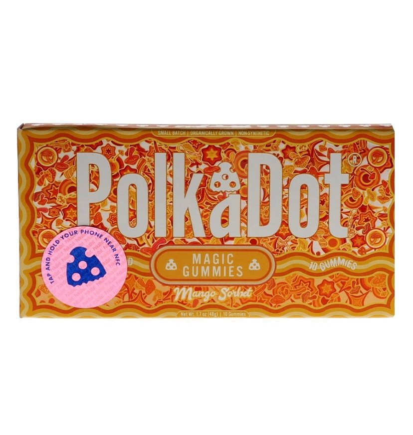 Mango Sorbet PolkaDot Belgian Magic Blend Gummies 4G