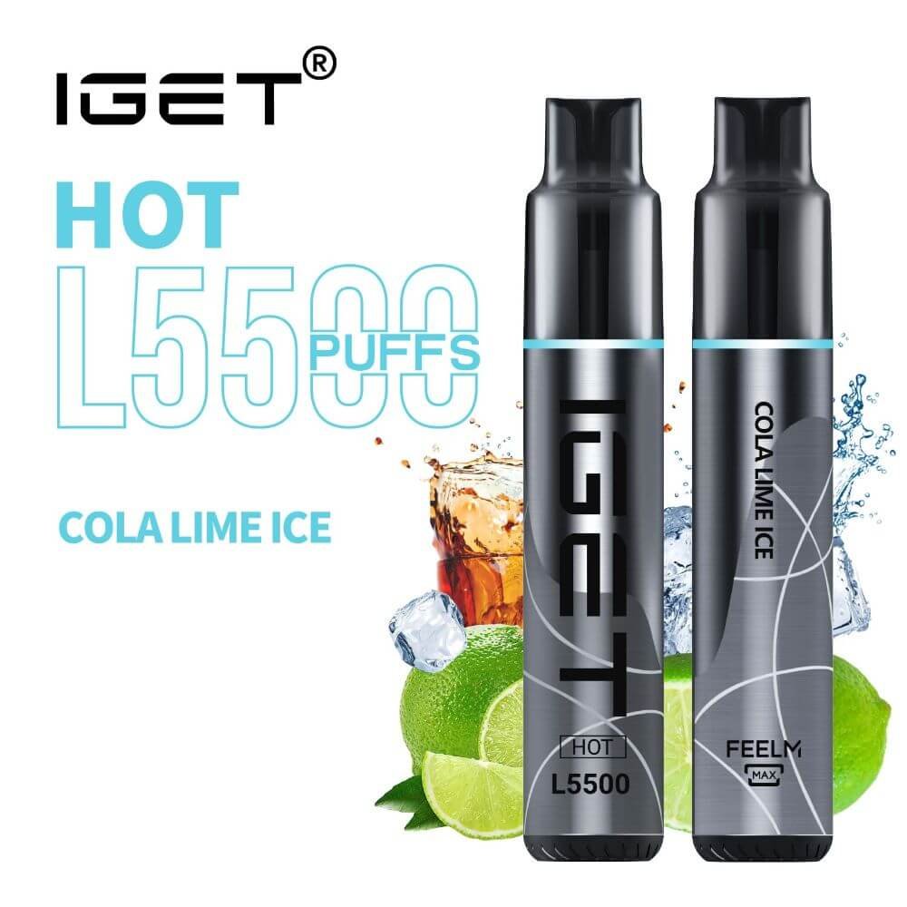 iGET HOT VAPE 5500 PUFF – COLA LIME ICE
